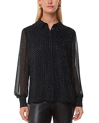 Whistles Hot Fix Sheer Shirt