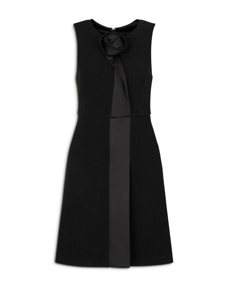 Rosette Trim Dress