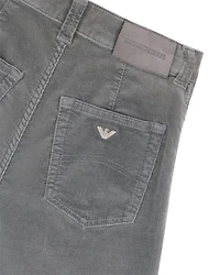 Velvet Wide Leg Jeans Grey