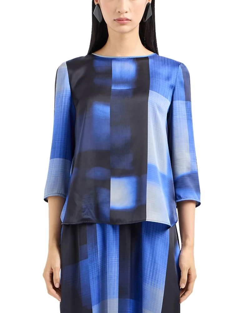 Ombré Checkered Top