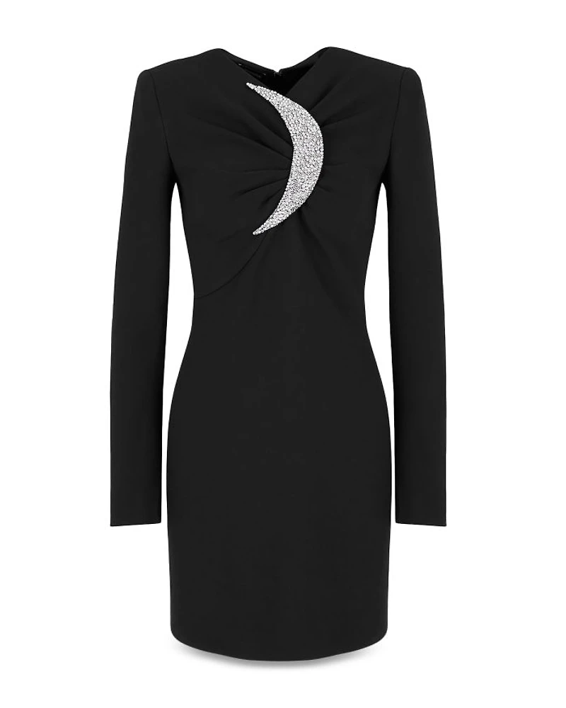 Rhinestone Moon Mini Dress