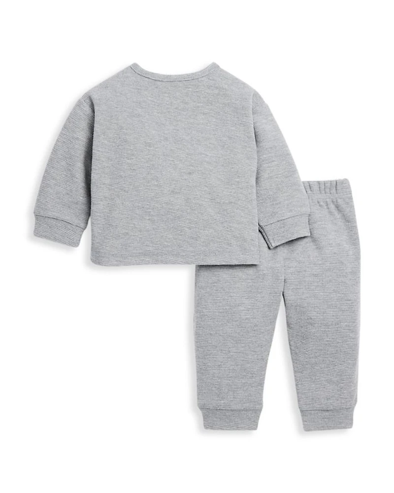 Unisex Waffle Top & Pants Set - Baby