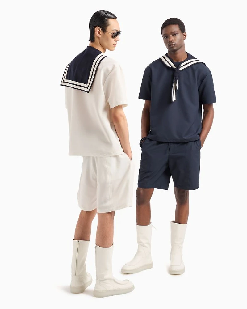 Super Lightweight Technical Seersucker Bermuda Shorts