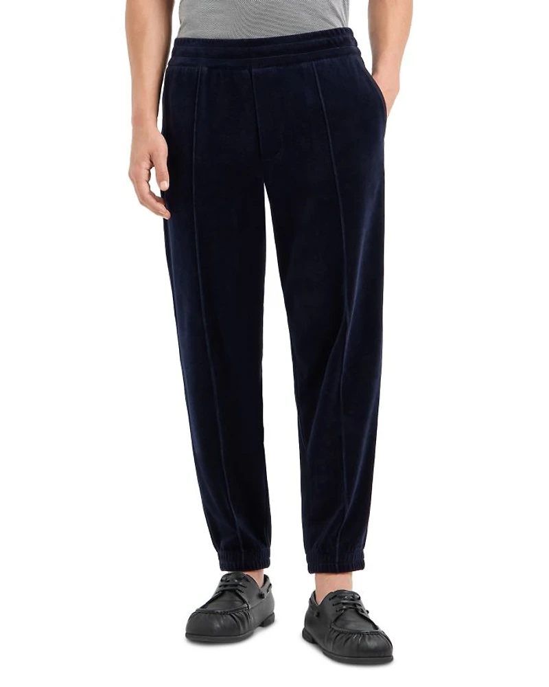 Cotton & Nylon Chenille Regular Fit Joggers