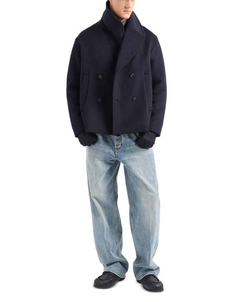 Relaxed Fit Stonewashed Jeans Blue