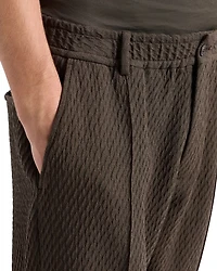 3D Effect Virgin Wool Stretch Jersey Trousers