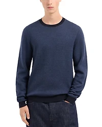 Wool Chevron Jacquard Regular Fit Sweater