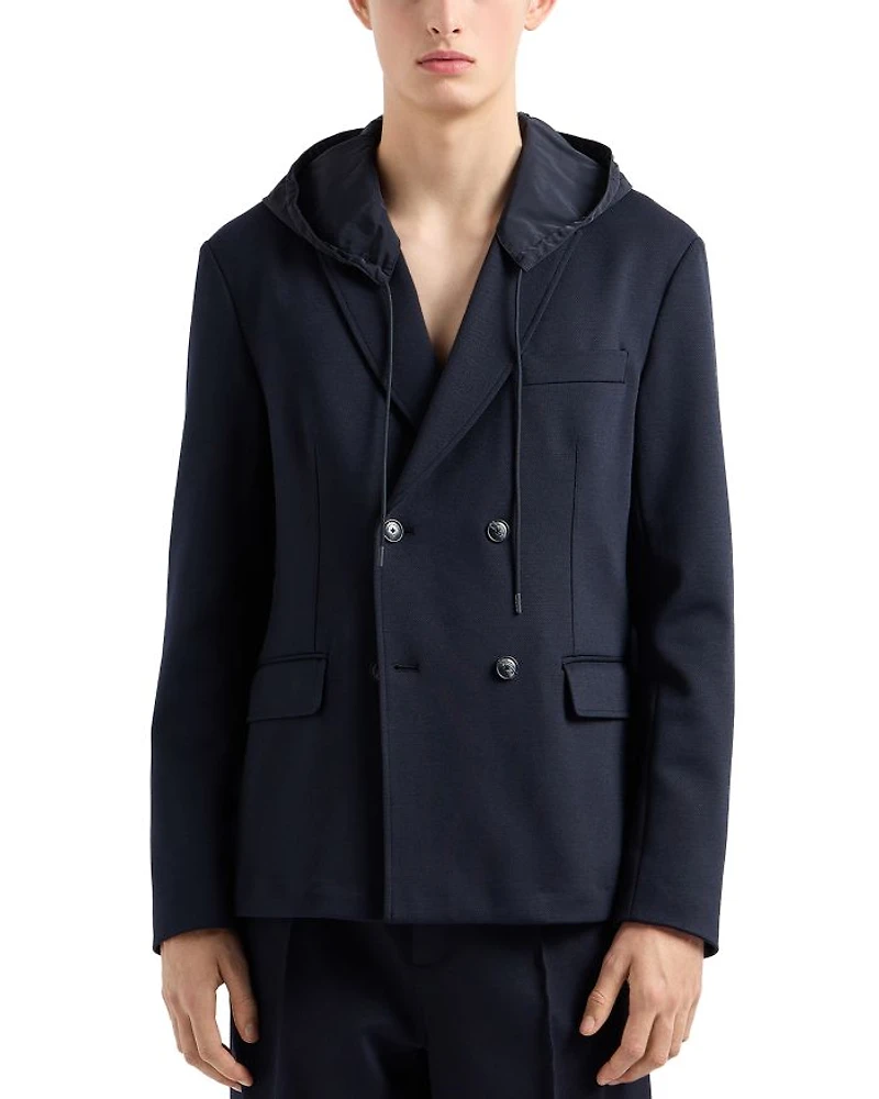 Double Breasted Fleece Jacket