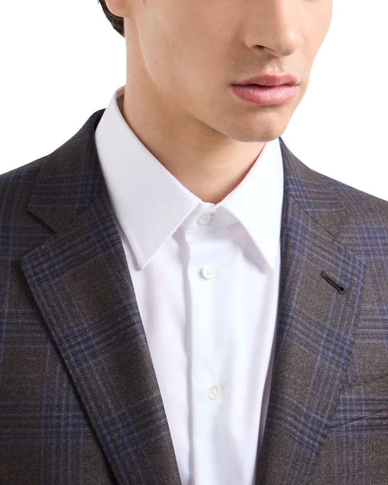 Plaid Wool Blazer