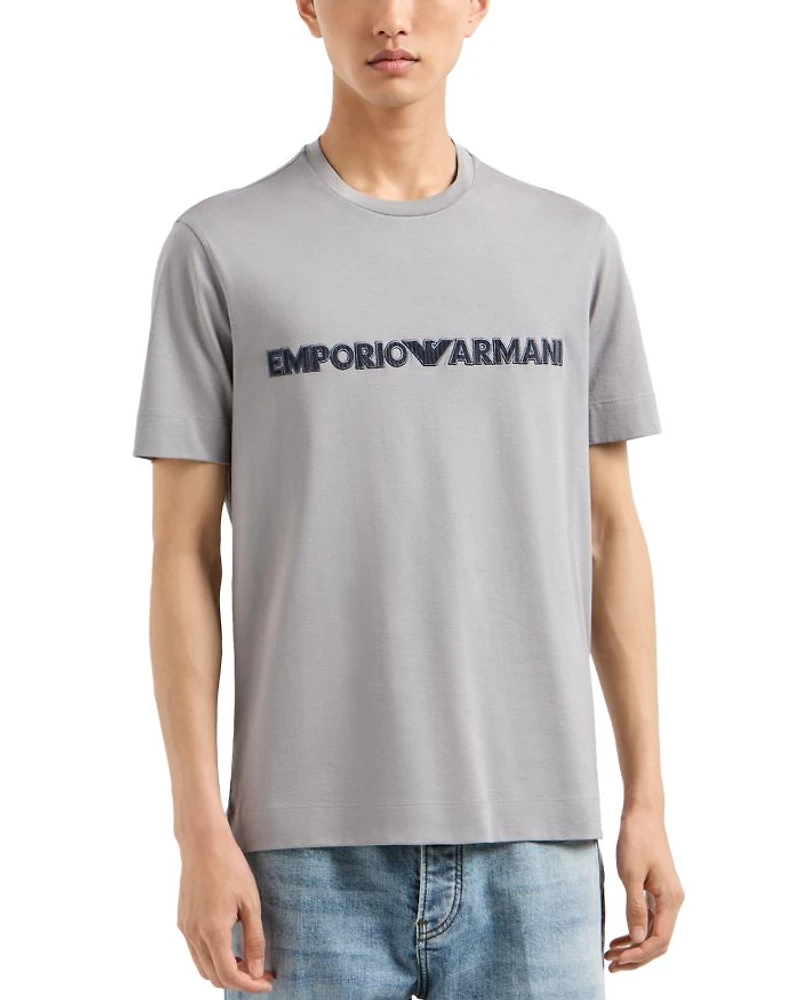 Light Jersey Tee with Embroidered Logo