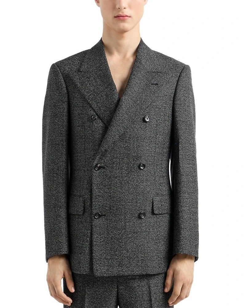 Grisaille Regular Fit Double Breasted Suit Jacket