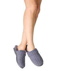 Pj Salvage Women's Chenille Cable Knit Slippers