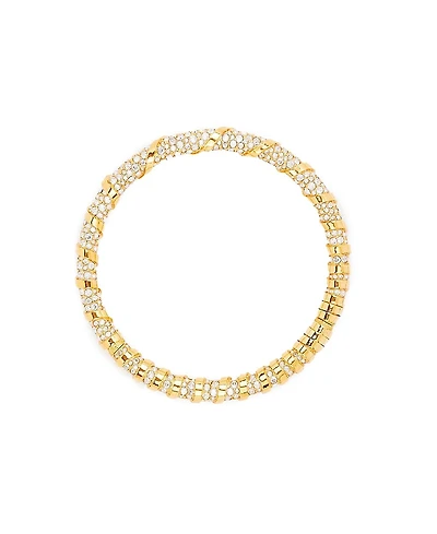 Lanvin Rhinestone Melodie Choker Necklace