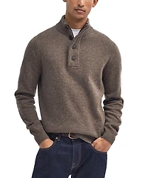 Barbour Elbow Patch Mock Neck Sweater