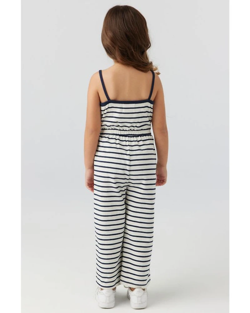 Girls' Katrina Cotton Stripe Jumpsuit - Little Kid, Big Kid