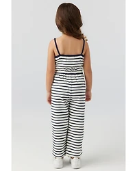 Girls' Katrina Cotton Stripe Jumpsuit - Little Kid, Big Kid