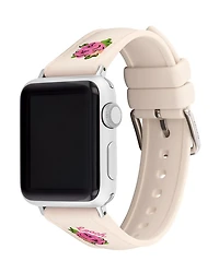 Apple Watch® Chalk Floral Print Silicone Strap, 38/40/41mm
