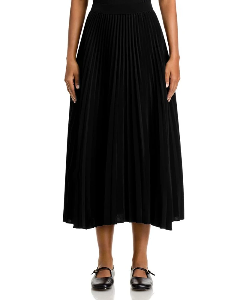 Pleated Midi Skirt