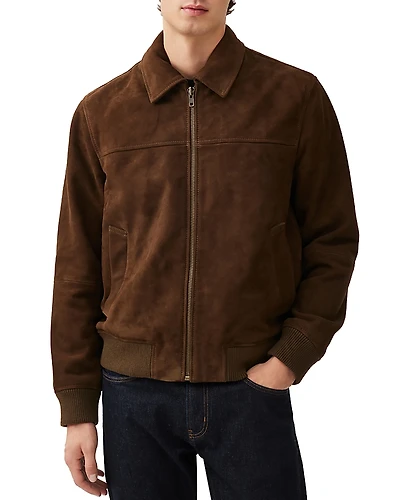Rodd & Gunn Redvale Zip Front Suede Jacket