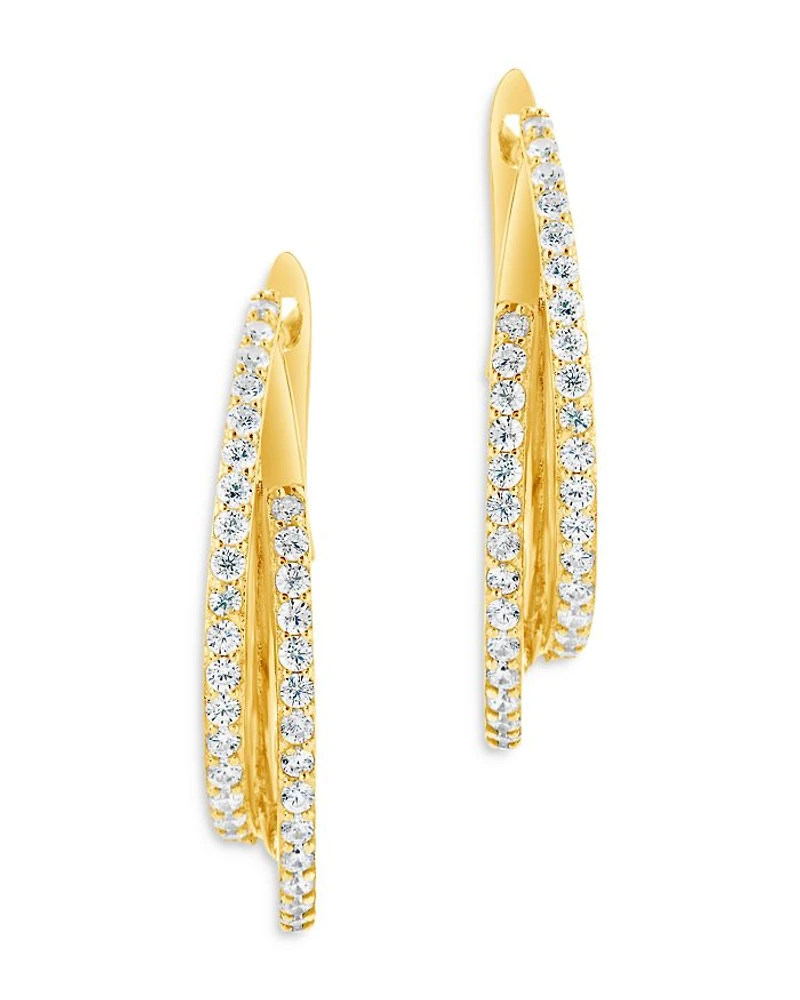 Kyle Two Row Hoop Earrings