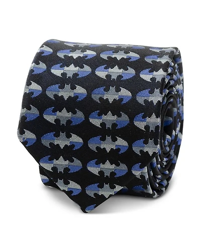 Batman Blue Blocked Silk Tie