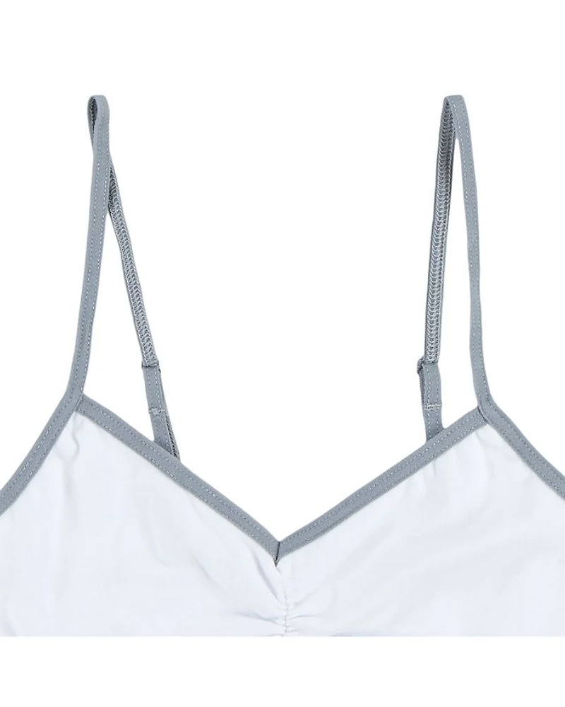 Girls' Cotton Stretch Jersey Bralettes, Pack of 2