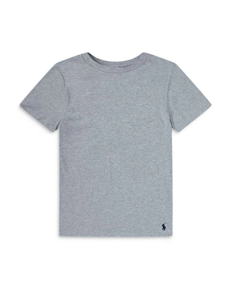 Boys' Cotton Stretch Crewneck Tees, Pack of 3 - Big Kid