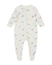 Unisex Dino Print Two Way Full Zip Footie Pajamas - Baby
