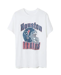 Junk Food Clothing Unisex Nfl Houston Texans Throwback Flea Market Tee