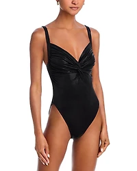 Norma Kamali Twist One Piece Swimsuit