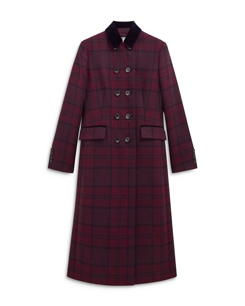 Patricia Plaid Double Breasted Coat