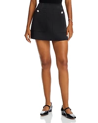 French Connection Carey Satin Embellished Skirt