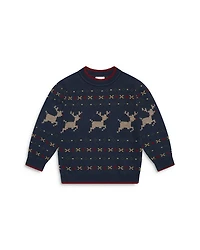 Unisex Reindeer Fair Isle Sweater - Baby