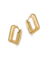 Bloomingdale's Fine Collection Polished Square Small Hoop Earrings