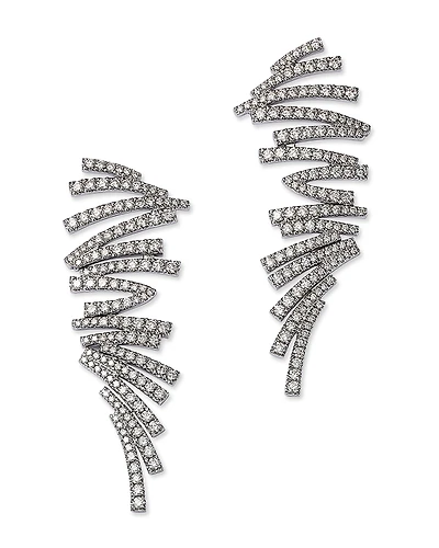 Bloomingdale's Fine Collection Diamond ZigZag Drop Earrings