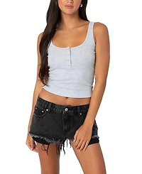 Edikted Tiana Henley Tank Top