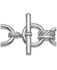 Sterling Silver DY Mercer Diamond Link Bracelet