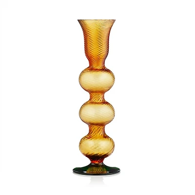 Amber Bubble Candlestick
