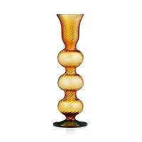 La DoubleJ Amber Bubble Candlestick