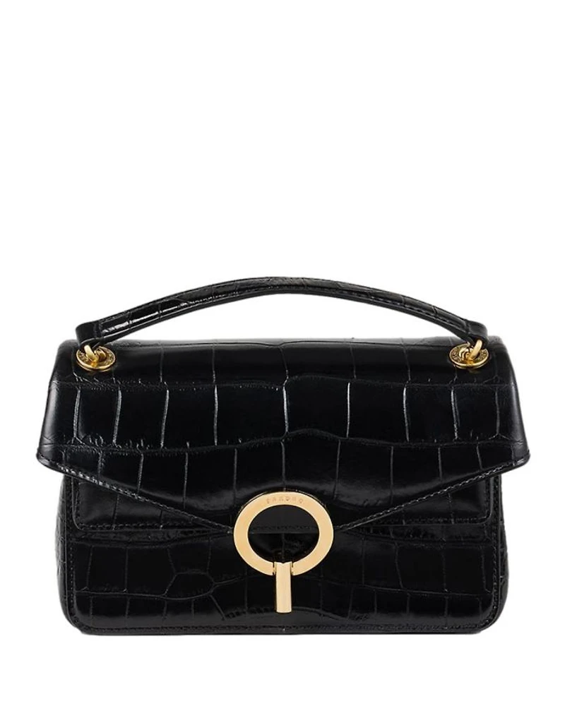 Small Embossed Leather Crossbody Bag