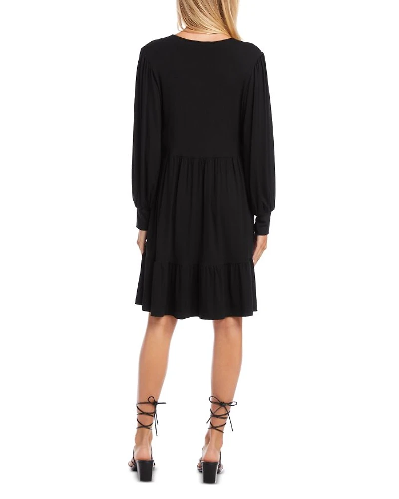 Long Sleeved Tiered Dress