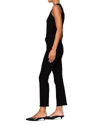 Mara Straight Mid Rise Instasculpt™ Ankle Jeans Black Peached Raw