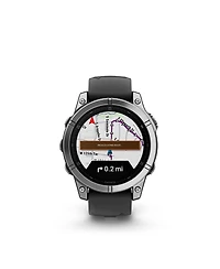 Garmin Fenix E, 47mm, Stainless Steel/Black Watch