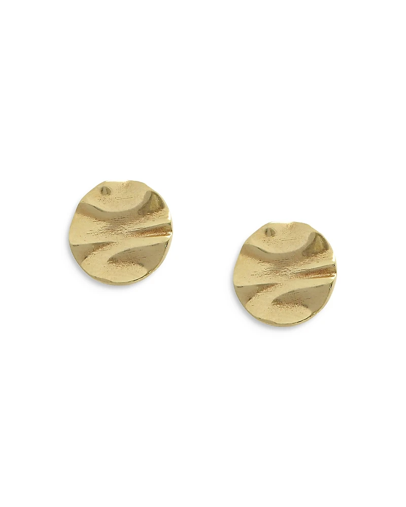 Bloomingdale's Fine Collection 14K Yellow Gold Wave Art Earrings