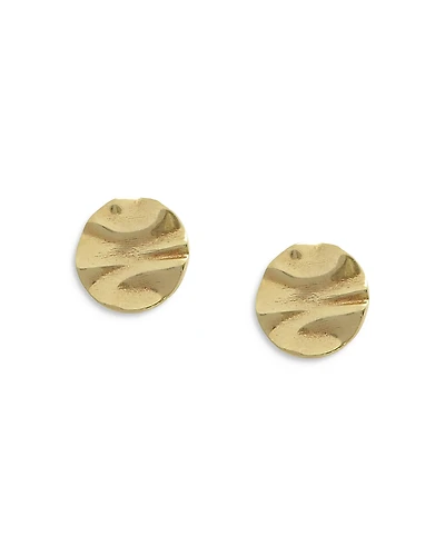 Bloomingdale's Fine Collection 14K Yellow Gold Wave Art Earrings