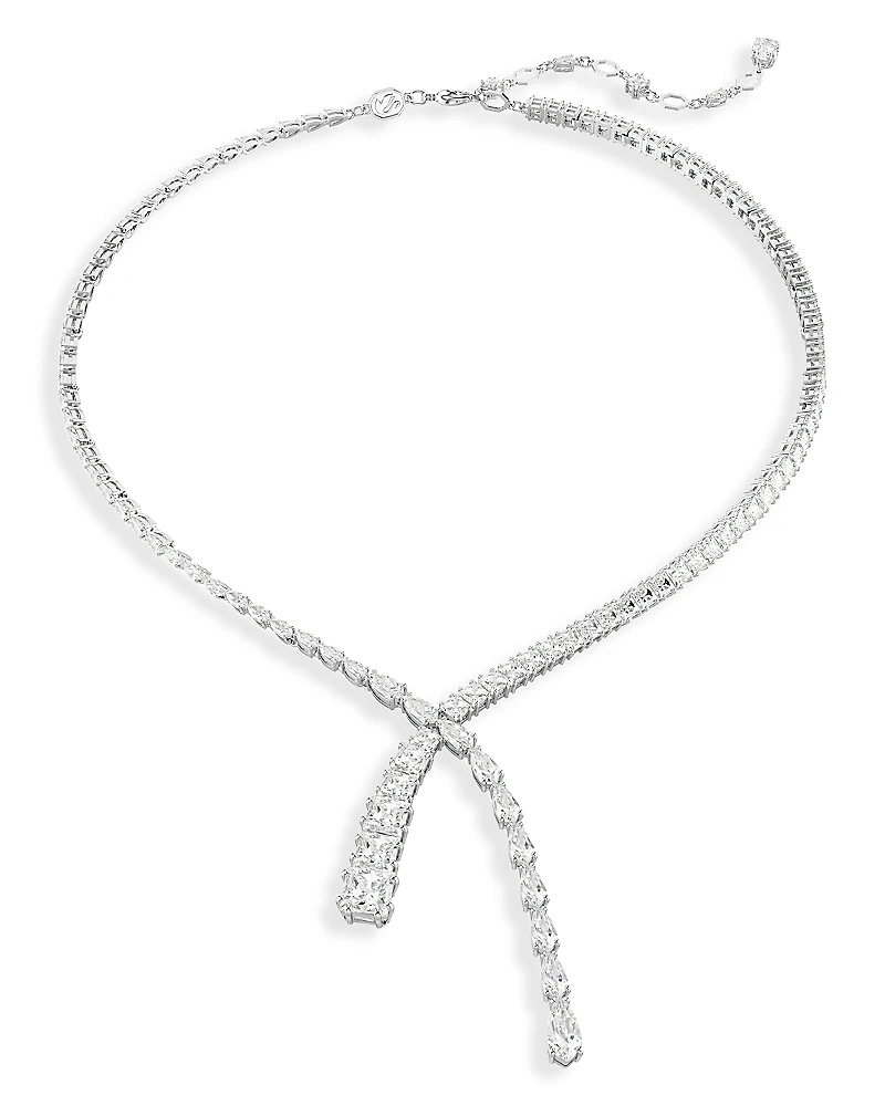 Swarovski Matrix Mixed Cut Crystal Lariat Necklace