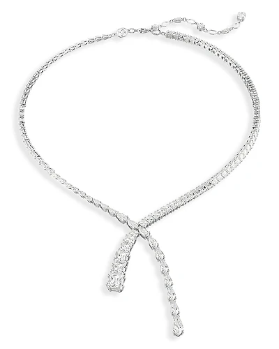 Swarovski Matrix Mixed Cut Crystal Lariat Necklace