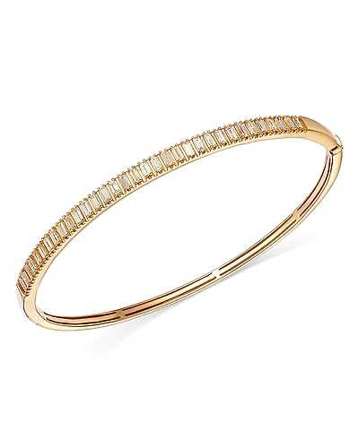 Bloomingdale's Fine Collection Diamond Baguette Bangle Bracelet