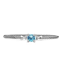 David Yurman Chatelaine Bracelet with Blue Topaz and Diamonds
