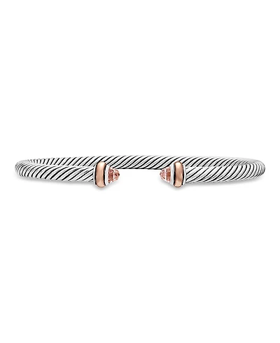 David Yurman Cable Classic Bracelet with Morganite and 18K Rose Gold